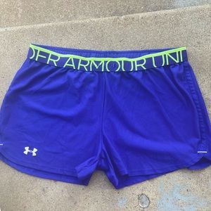 Size L royal blue Under Armour shorts